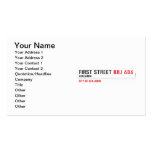 First Street  Business Cards