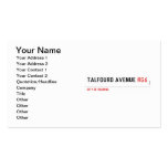 Talfourd avenue  Business Cards