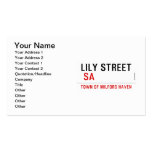 Lily STREET   Business Cards
