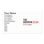 THE GHERKIN  Business Cards
