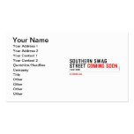 SOUTHERN SWAG Street  Business Cards