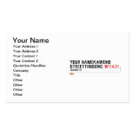 Your NameKAMOHO StreetTHUSONG  Business Cards