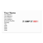 21 JUMP ST  Business Cards