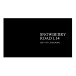 SNOWBERRY ROaD  Business Cards