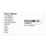 SIYA.COM  Business Cards