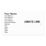 Lunatic Lane   Business Cards