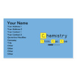Chemistry
 Think Tac Toe  Business Cards