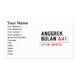 ANGGREK  BULAN  Business Cards