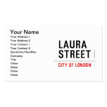 Laura Street  Business Cards