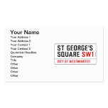 St George's  Square  Business Cards