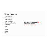 Living room lane  Business Cards