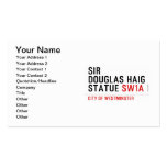 sir douglas haig statue  Business Cards