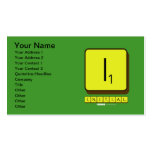 I
 INITIAL  Business Cards