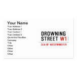 Drowning  street  Business Cards