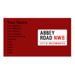abbey road  Business Cards