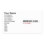 brookside close  Business Cards
