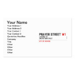 Prayer street  Business Cards