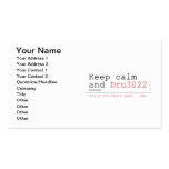 Keep calm and  Business Cards