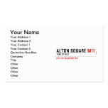 ALTON SQUARE  Business Cards