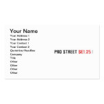 PRO STREET  Business Cards