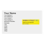 Akinn Street  Business Cards