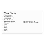 Richmond way  Business Cards