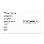 the weymarks  Business Cards
