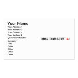James Turner Street  Business Cards