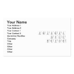 Periodic Table Writer  Business Cards