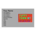 Puppy town  Business Cards