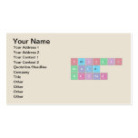 Periodic
 Table
 Writer  Business Cards