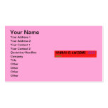 Hannah is awesome   Business Cards