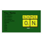 GAME
 ON  Business Cards