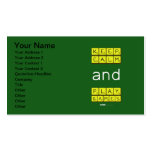 KEEP
 CALM
 and
 PLAY
 GAMES  Business Cards