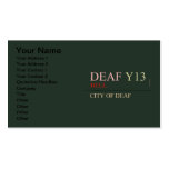deaf  Business Cards