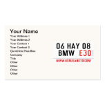 06 HAY 08  BMW   Business Cards