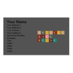 Periodic
 Table
 Writer  Business Cards