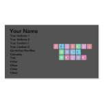 Periodic
 Table
 Writer  Business Cards