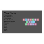 Periodic
 Table
 Writer  Business Cards
