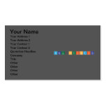 Tabela periodica  Business Cards
