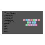 Periodic
 Table
 Writer  Business Cards