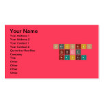 Periodic
 Table
 Writer  Business Cards