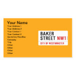 Baker Street  Business Cards