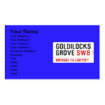 GOLDILOCKS GROVE  Business Cards