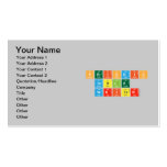 Periodic
 Table
 Writer  Business Cards