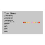 Miss Lopez  Business Cards