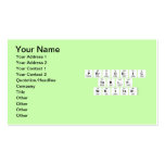 Periodic
 Table
 Writer  Business Cards