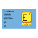 E
 EMMA  Business Cards