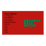 Periodic
 Table
 Writer  Business Cards