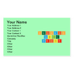 Periodic
 Table
 Writer  Business Cards